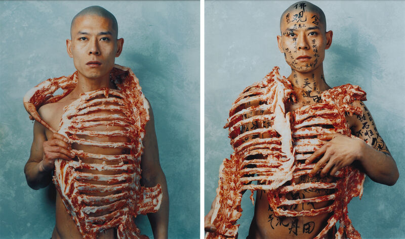 1/2 Series, 1998. Zhang Huan (Chinese, b. 1965)