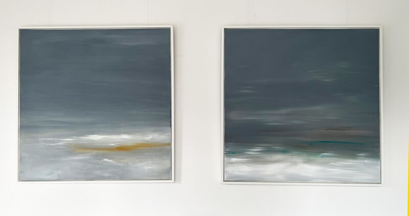 Doris Heidenberger, Seestück XXXIII und XXXIV, 2023, 90 x 90 cm