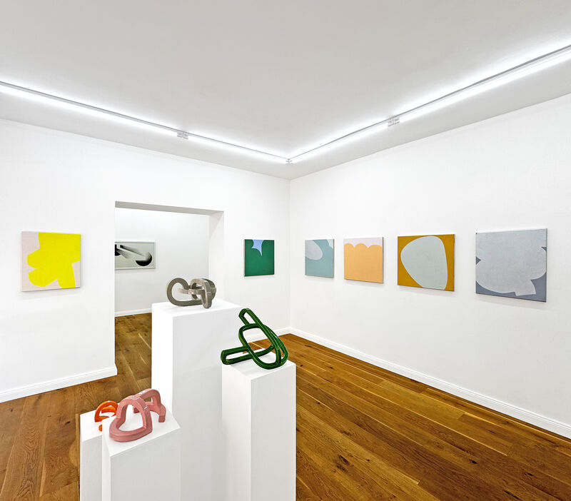 Ausstellungsansicht »Analogien« in der Galerie Biesenbach.