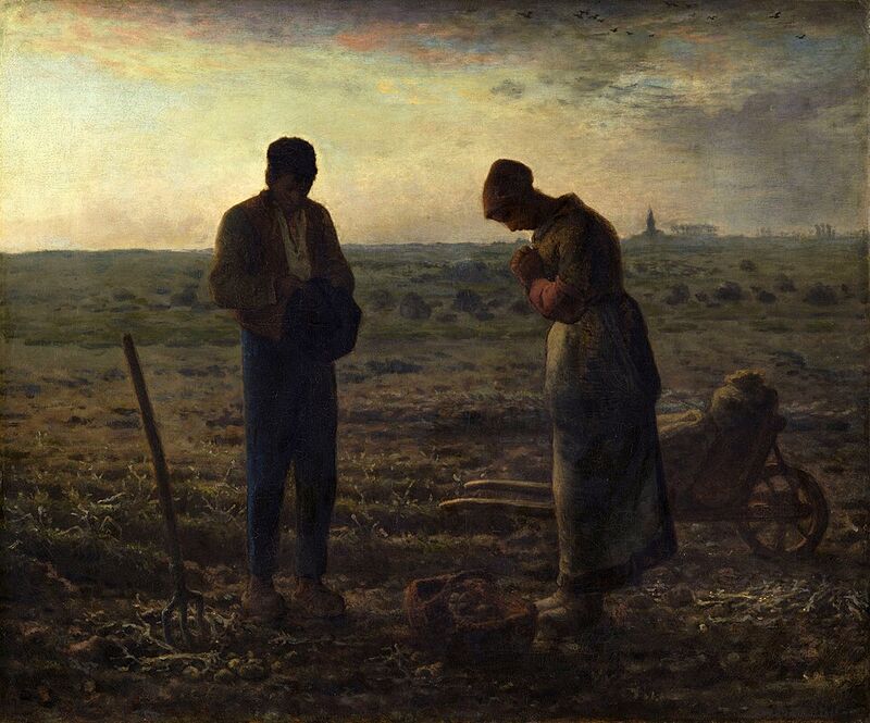 Jean-François Millet, Das Angelusläuten, 1859