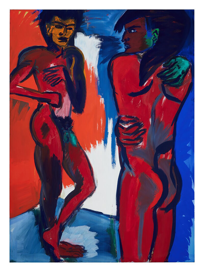 Rainer Fetting, 2 Figuren (ROT II), 1981
