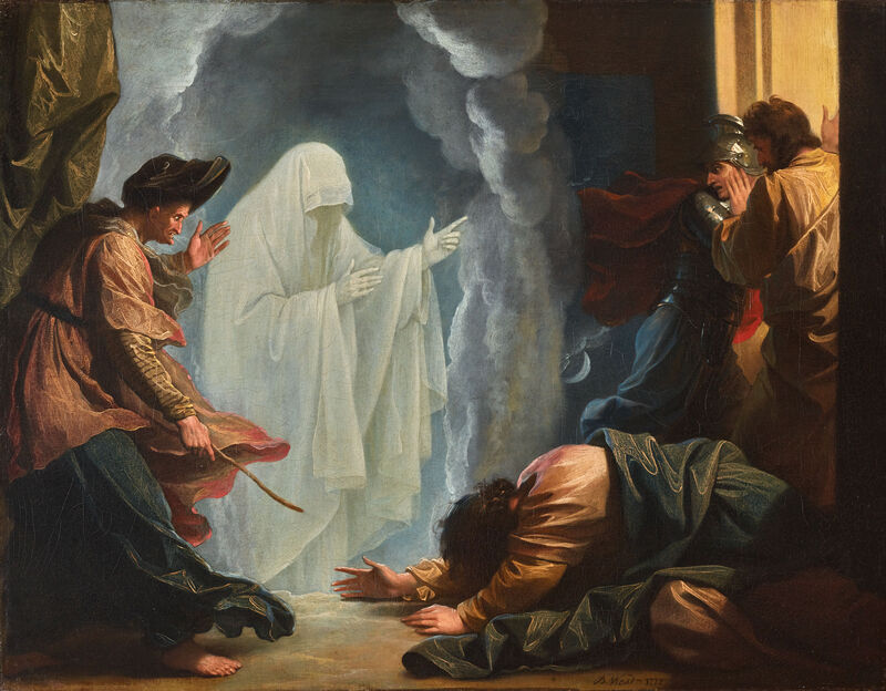 Saul and the Witch of Endor, Benjamin West, 1777