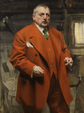 Anders Zorn (1860–1920), Selbstporträt in Rot, 1915