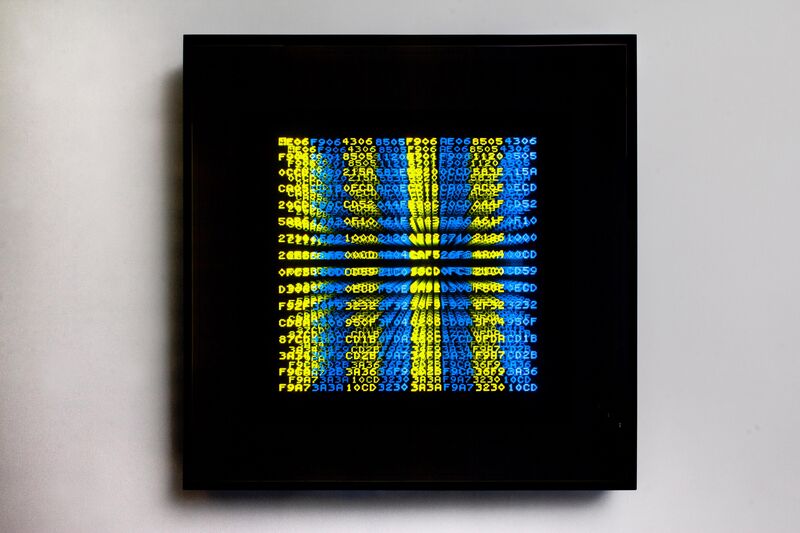 Miguel Chevalier, Infinite Hexadecimal Memory Window, 1992