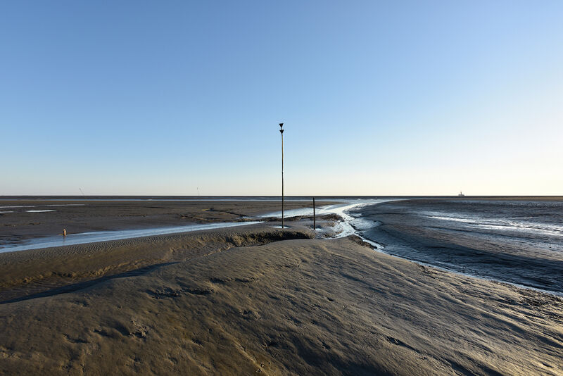 Marc-Oliver Schulz, Kardinalzeichen Süd und trockenfallender Priel, 01.07.2015