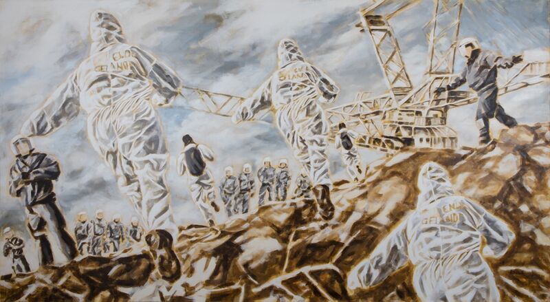 Gaby Kutz, Klimaprotest am Hambacher Forst, 2019