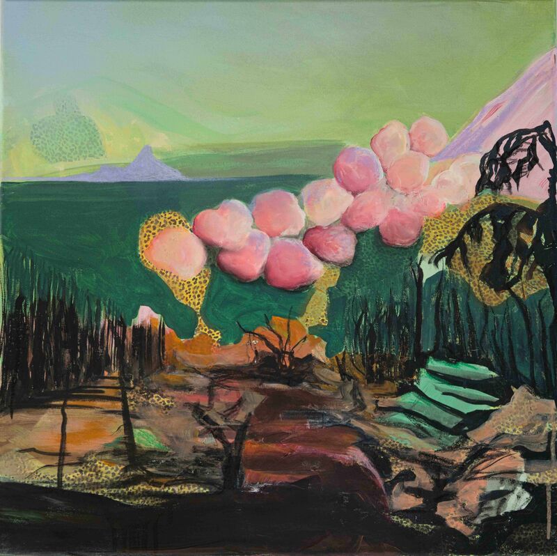 Katharina Moser, beautiful new country, 2025, 60 x 60 cm