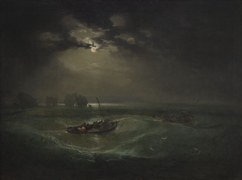 J.M.W. Turner, Fishermen at Sea, exh. 1796. Image courtesy of Tate