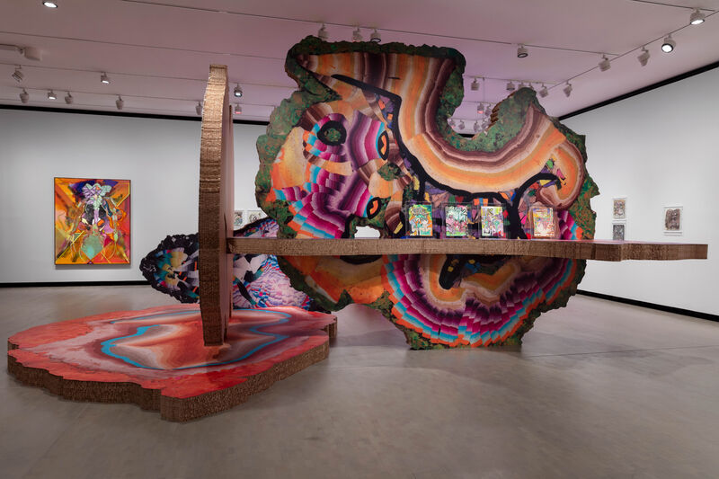 Ausstellungsansicht „Kerstin Brätsch – MƎTAATEM“, MUNCH Oslo 2025