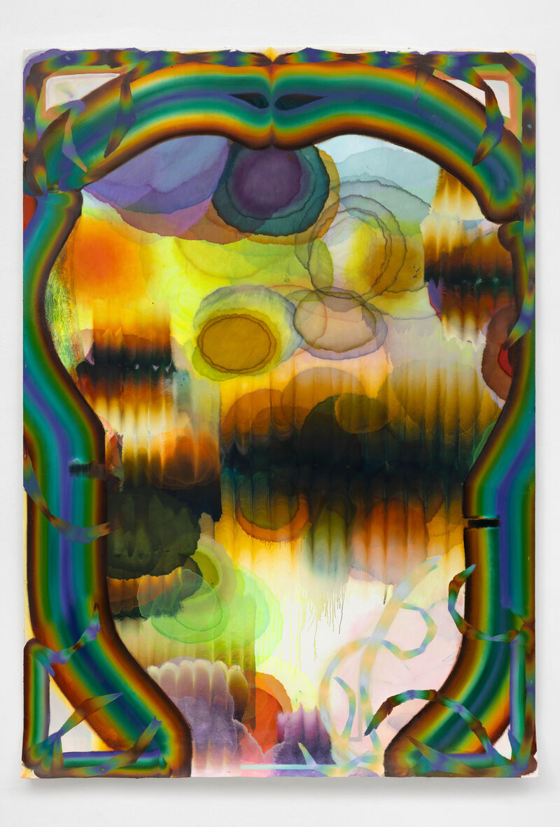 Kerstin Brätsch, Ohne Titel, ATEM Serie, 2024