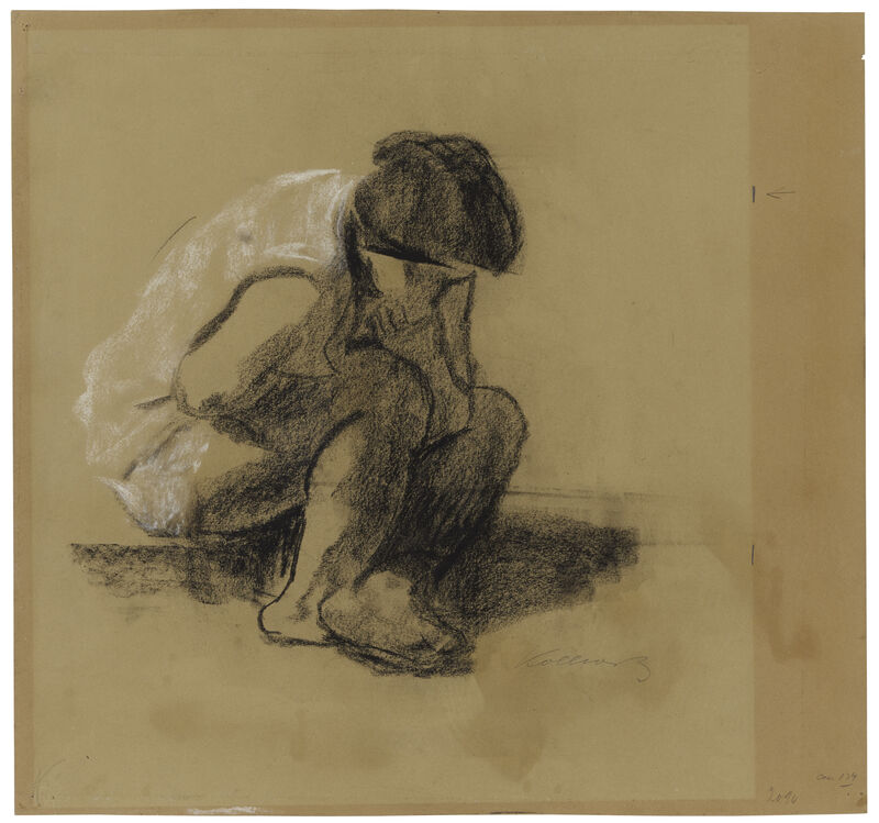 Käthe Kollwitz, Sitzende Frau, 1912