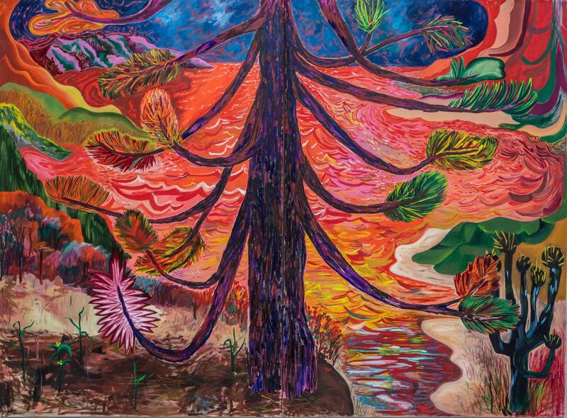 Shara Hughes, Collide, 2022