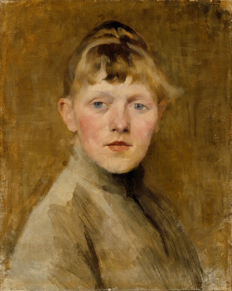 Helene Schjerfbeck (Finnish, 1862–1946), Self-Portrait, 1884-1885