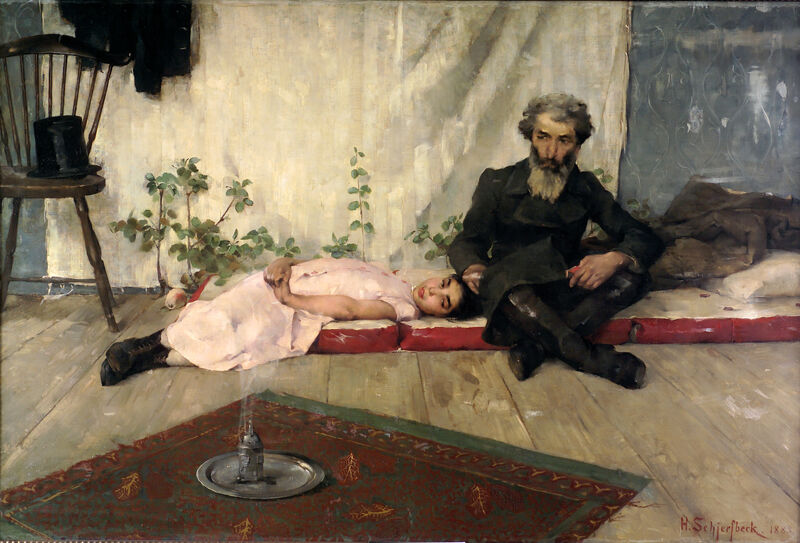 Helene Schjerfbeck (Finnish, Helsinki 1862–1946 Saltsjöbaden), Fête Juive (Sukkot), 1883