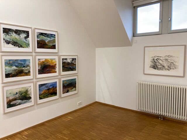 Ausstellungsansicht »Marianne Hopf. Die Welt im Atem der Malerei« im Kunstverein Offenburg