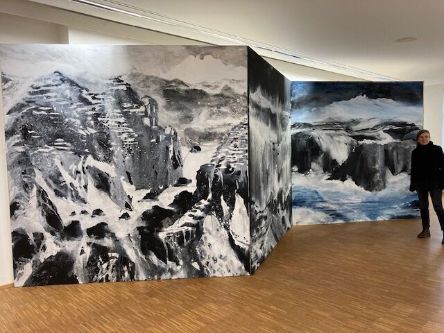 Ausstellungsansicht »Marianne Hopf. Die Welt im Atem der Malerei« im Kunstverein Offenburg