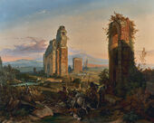 Friedrich Nerly, Campagnalandschaft mit Aqua Claudia, 1836