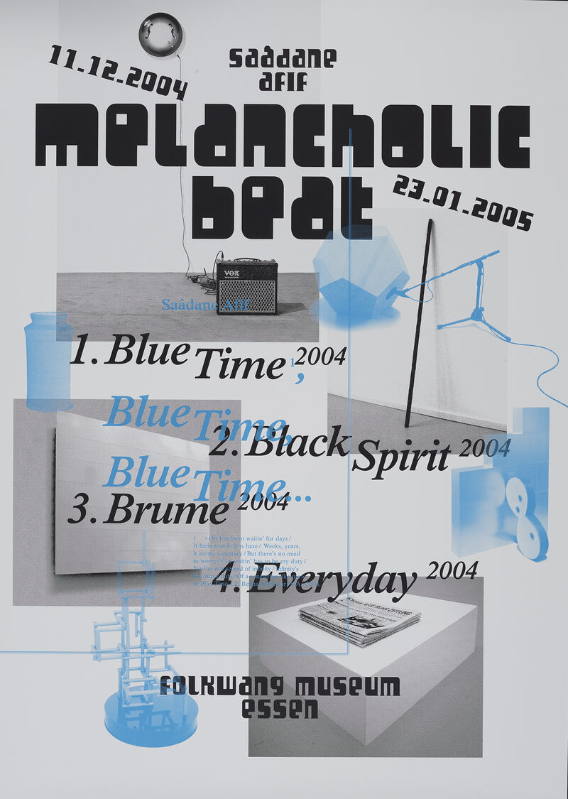 Saâdane Afif, Saâdane Afif / Melancholie Beat / Museum Folkwang Essen, Essen, 2004