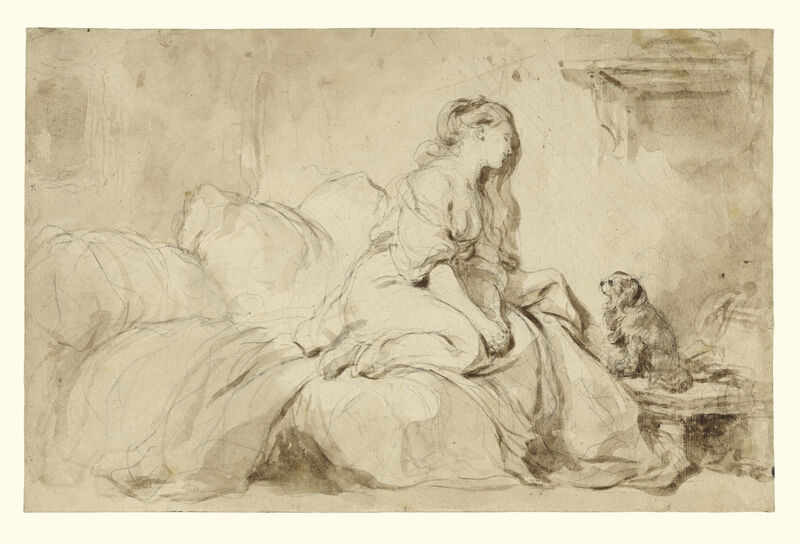 Oh! If Only He Were as Faithful to Me, about 1770–75, Jean-Honoré Fragonard