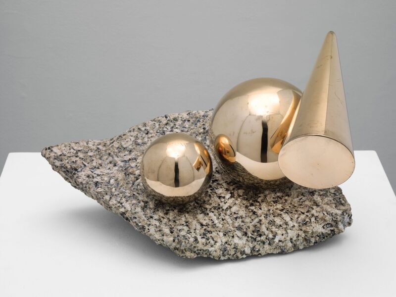 Marlow Moss, Balanced Forms in Gunmetal on Cornish Granite, 1956-1957