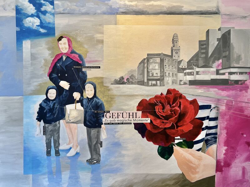 Chris Wehrmann, Lebenslinien (a holy family), 03/2026, 80 x 60cm
