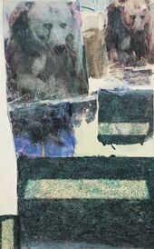 Robert Rauschenberg, Bear Grass [Anagram (A Pun)], 1999