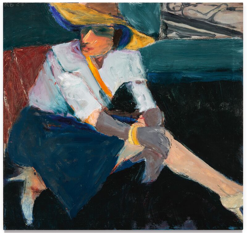 Richard Diebenkorn, Woman in Hat and Gloves, 1963