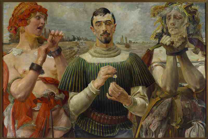 Jacek Malczewski, Polnischer Hamlet – Portrait von Aleksander Wielopolski, 1903