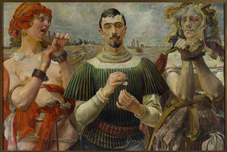 Jacek Malczewski, Polnischer Hamlet – Portrait von Aleksander Wielopolski, 1903