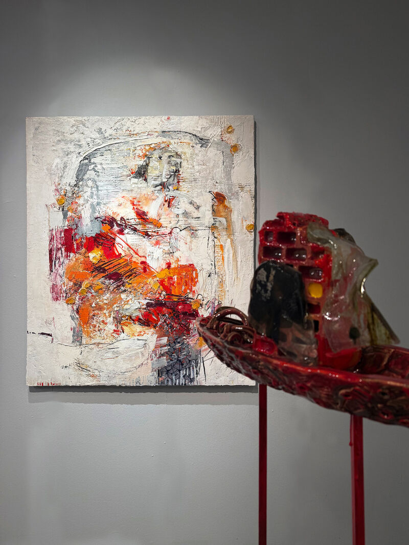 Ausstellungsansicht »70 Jahre Kunst – Georg Brandner« im KulturQuartier Leoben.