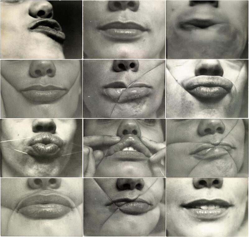 Gabriele Stötzer, Lippen mit Draht, 1983