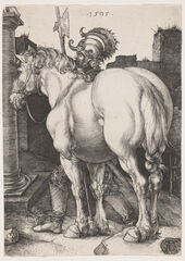 The Large Horse, 1505, Albrecht Dürer (German, 1471–1528).