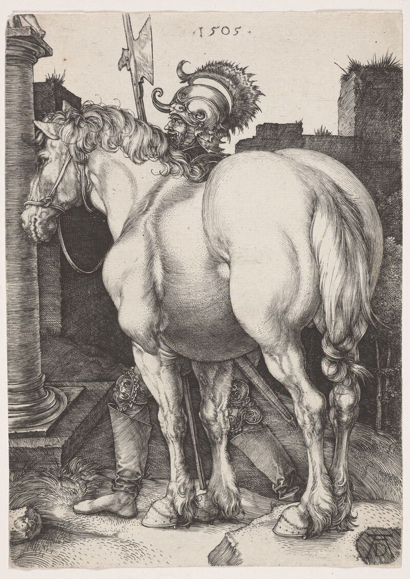 The Large Horse, 1505, Albrecht Dürer (German, 1471–1528).