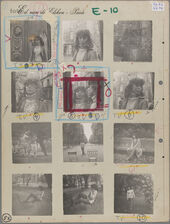 Ed van der Elsken, Contact sheet with Vali Myers, Paris, 1950–1953