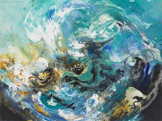 Maggi Hambling - Laughing Summer Wave 2
