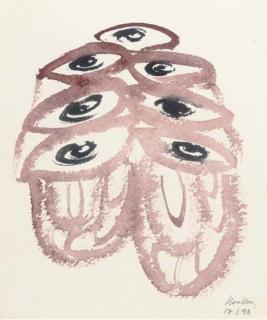 Maggi Hambling - Mask 1; Mask II; And Mask 2