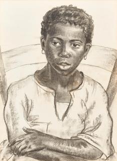 Maggie Laubser - Portrait of a girl