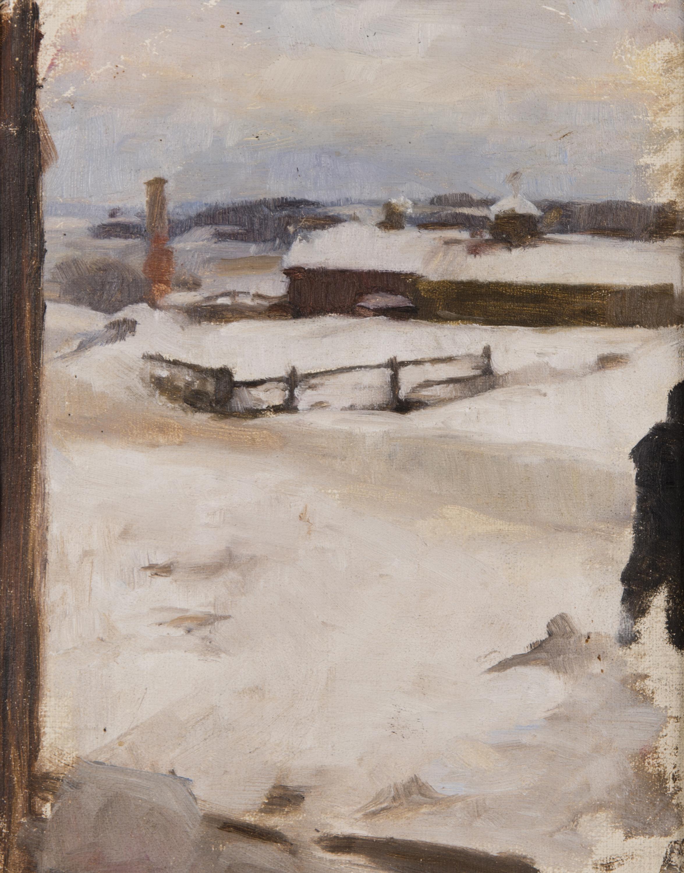Magnus Enckell - Wintry Scene From Helsinki.