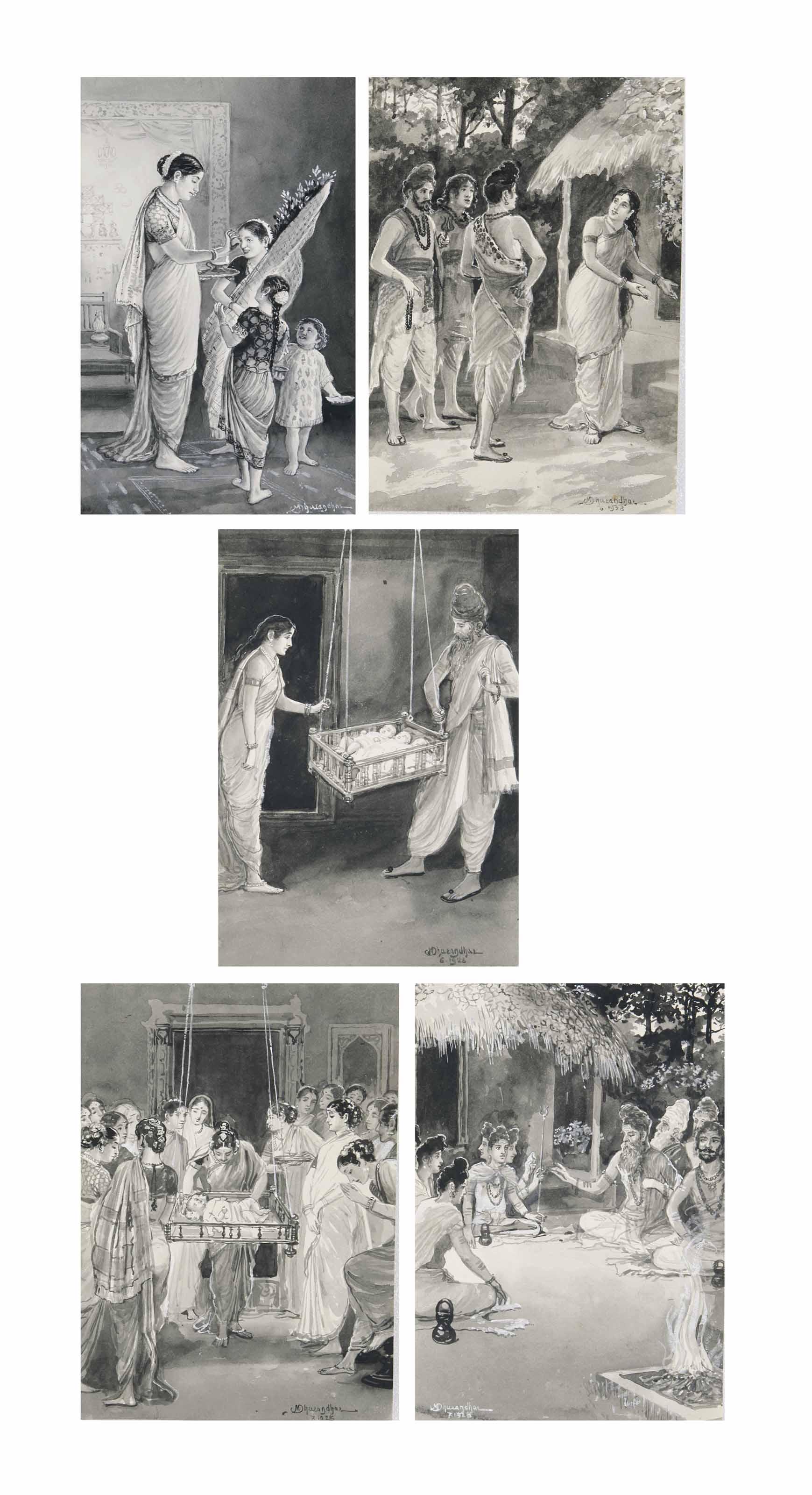 Mahadev Viswanath Dhurandhar - Untitled (Ramayana Series)