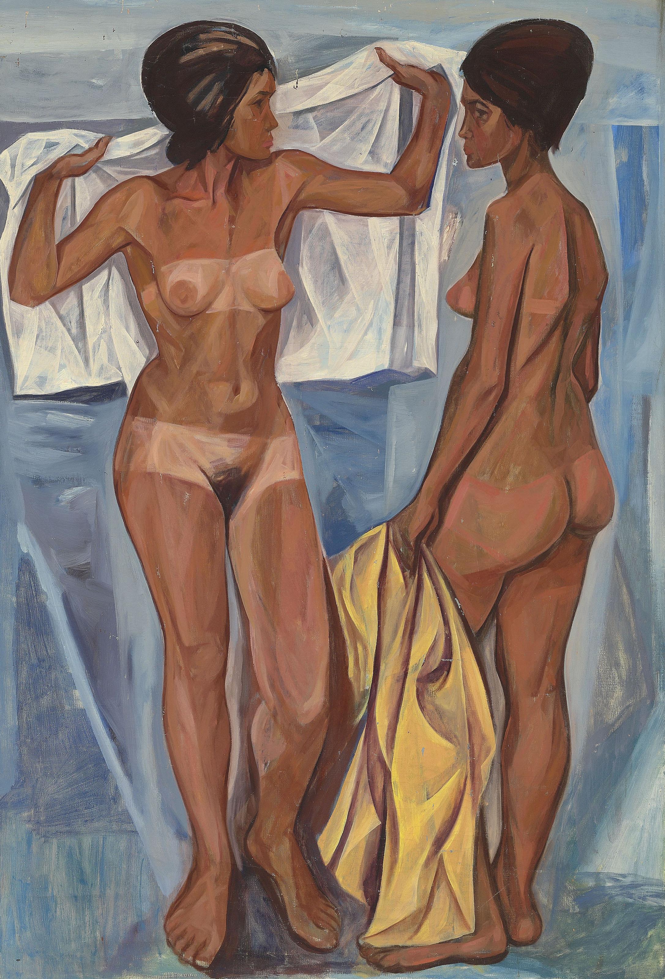 Mahmoud Sabri - Women at a Public Shower