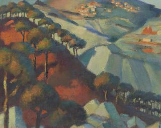 Mahmoud Saïd - Coucher de Soleil vers le Saanin, Liban