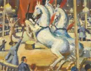 Mahmoud Said - Egyptian esquisse For The Circus (Esquisse Pour Le Cirque)