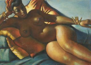 Mahmoud Said - Egyptian nu Aux Bracelets D\'Or