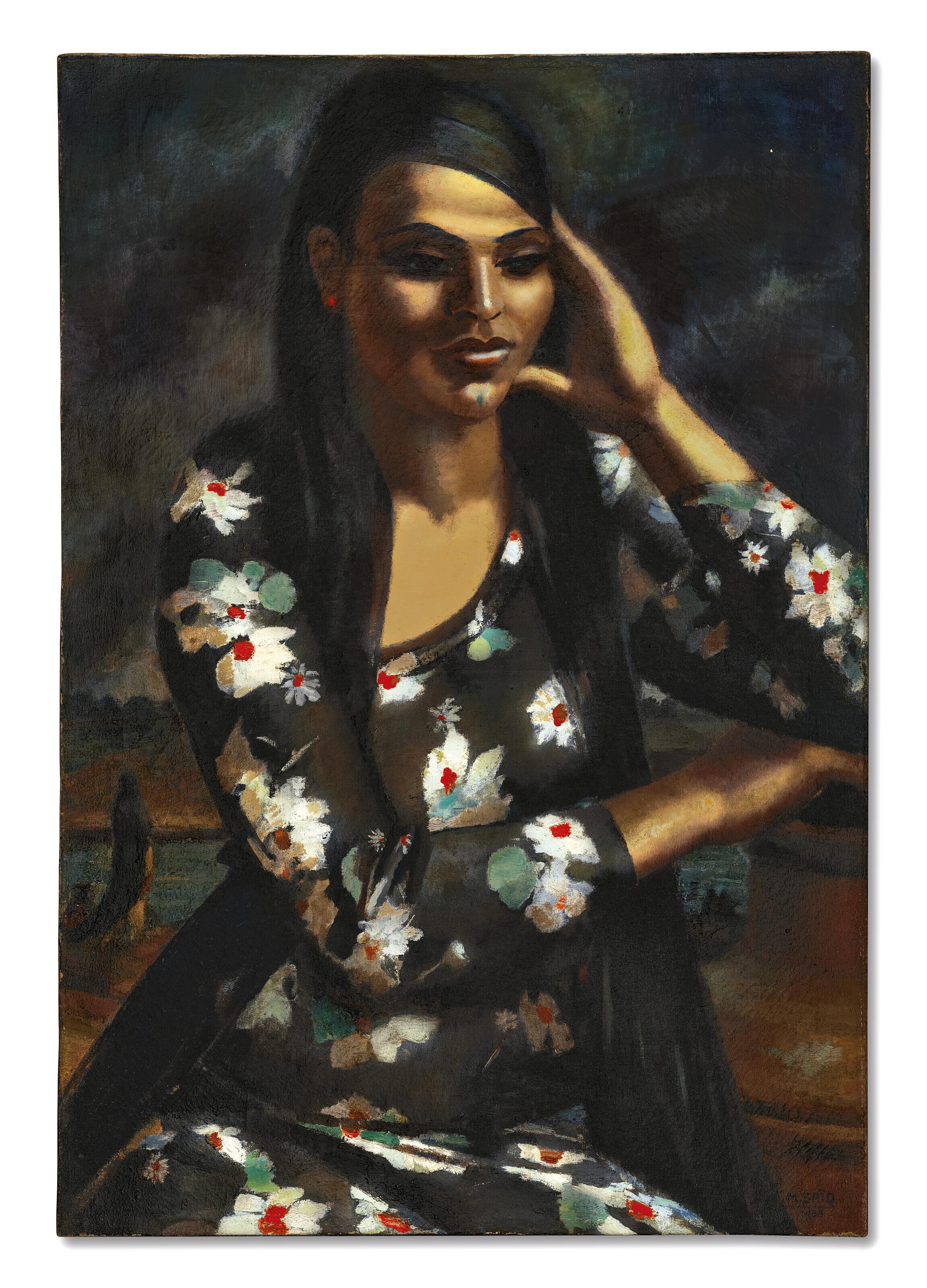 Mahmoud Saïd - Fille à l’imprimé (Girl in a printed dress)