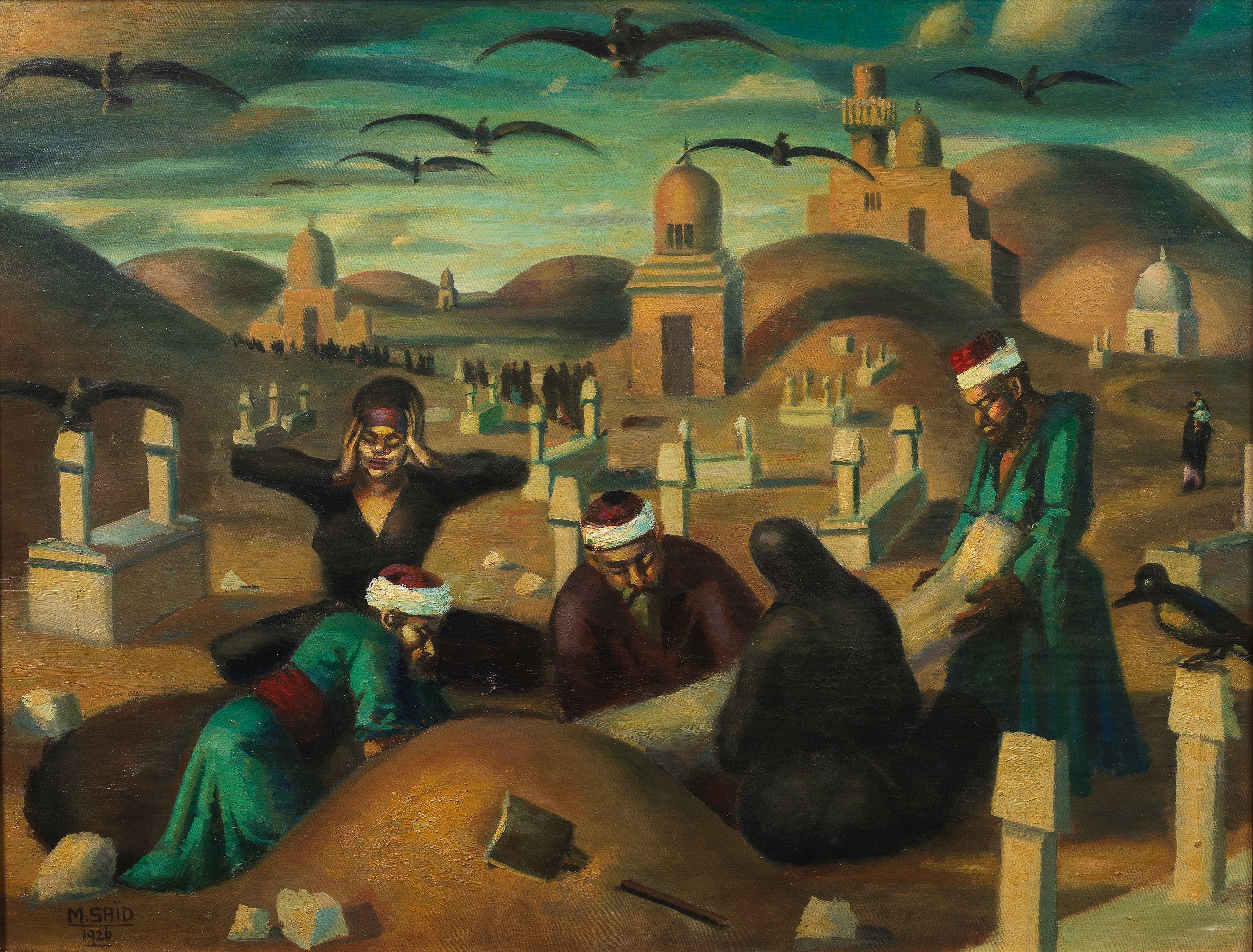 Mahmoud Said - La Mise Au Tombeau (The Entombment)