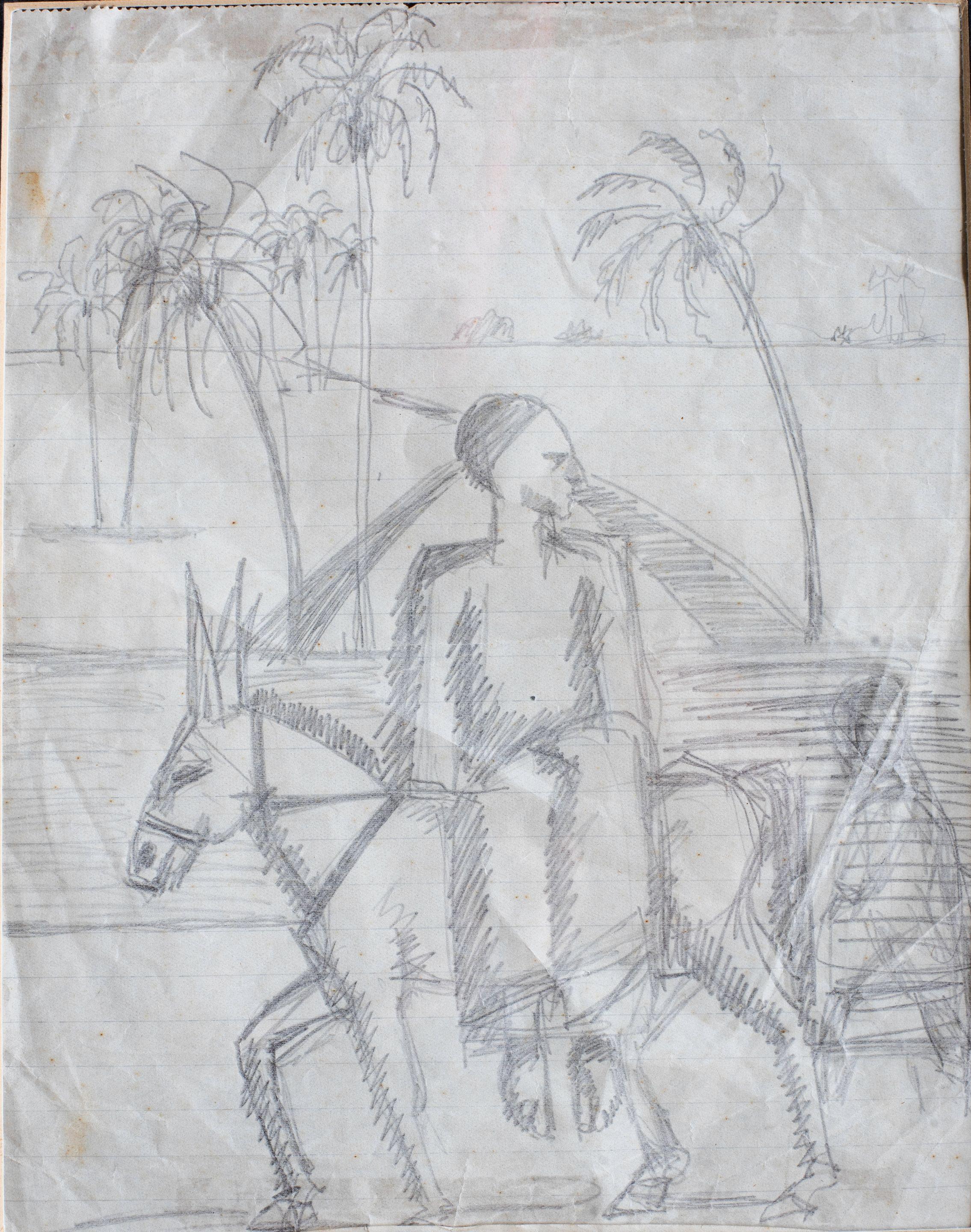 Mahmoud Said - L\'Ane (etude)