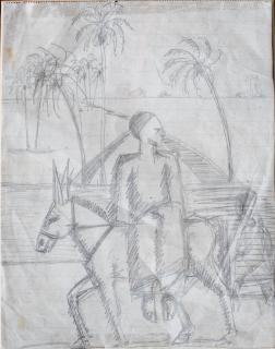 Mahmoud Said - L\'Ane (etude)