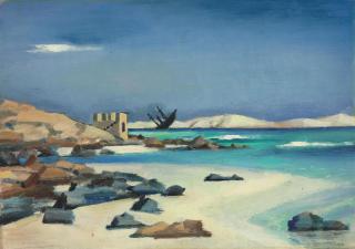 Mahmoud Said - L\'Epave à Marsa Matrouh (Shipwreck at Marsa Matrouh)