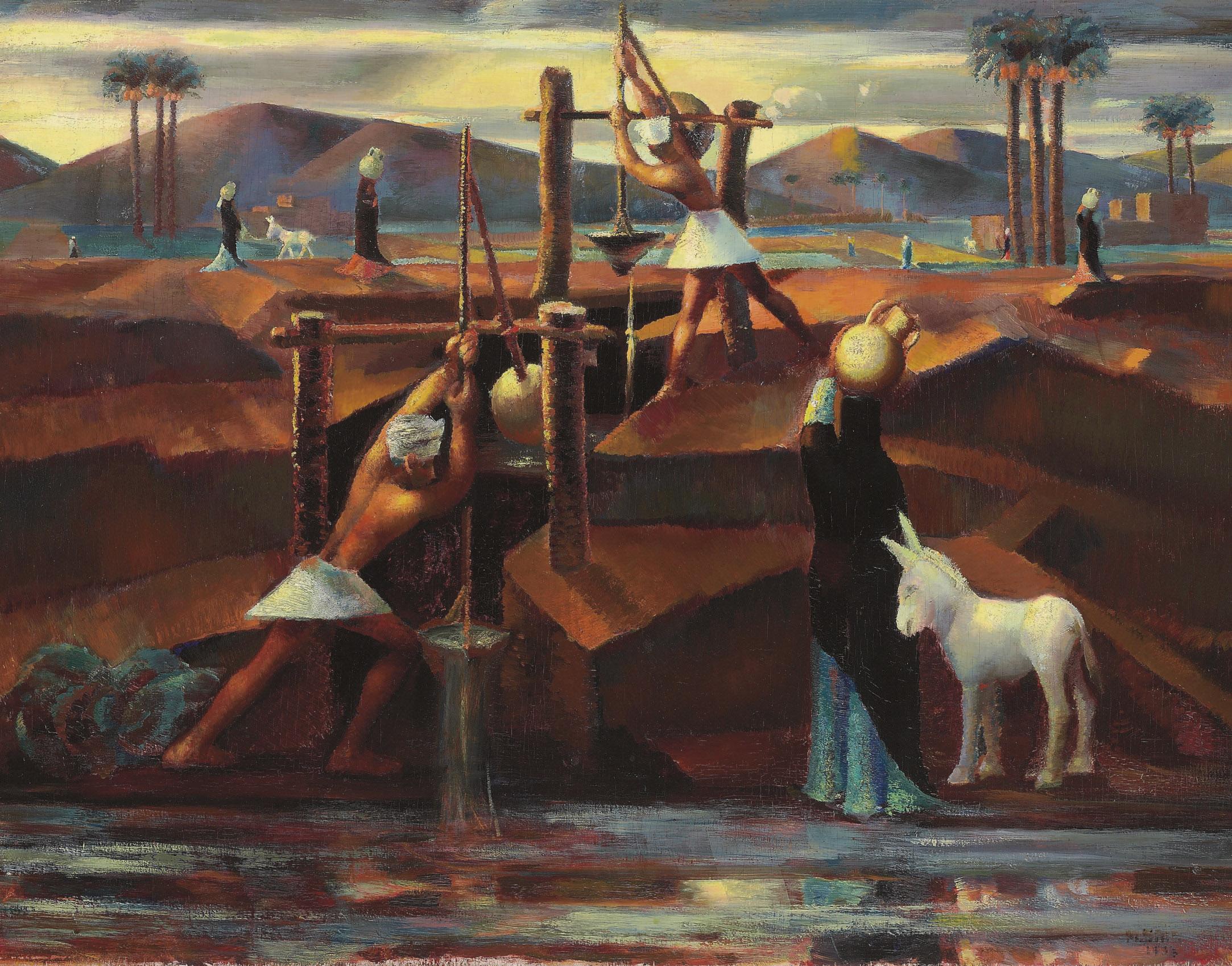 Mahmoud Said - Les Chadoufs