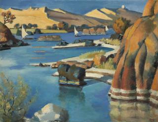 Mahmoud Said - Rocks And Hills In Aswan
